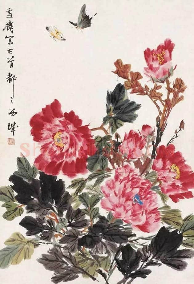 王雪涛国画牡丹欣赏 | 书画学堂
