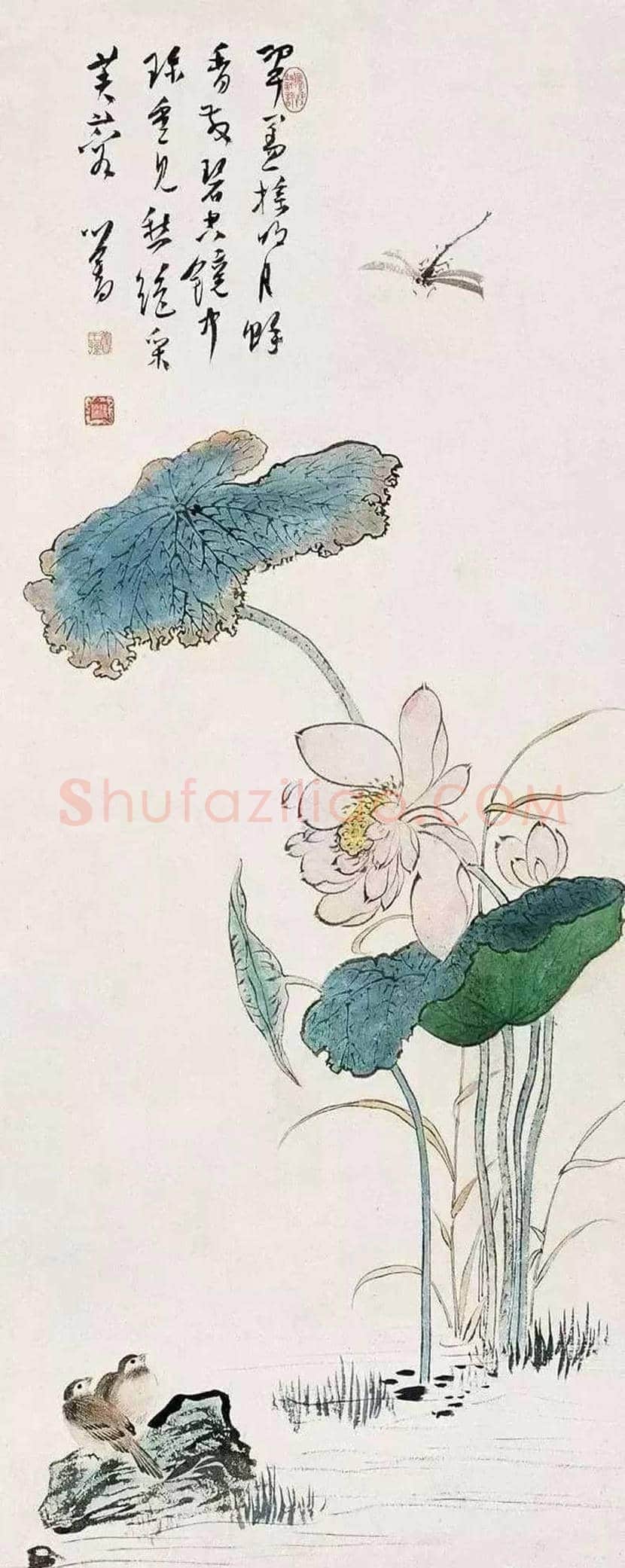 溥心畲笔下的荷花,清新脱俗! | 书画资料