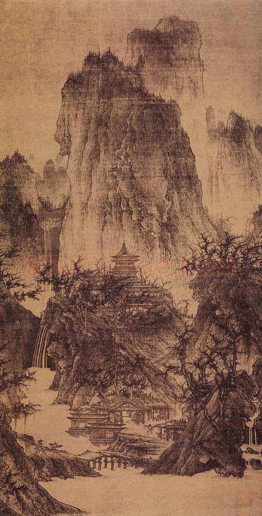 李成《晴峦萧寺图》欣赏 | 书画百科