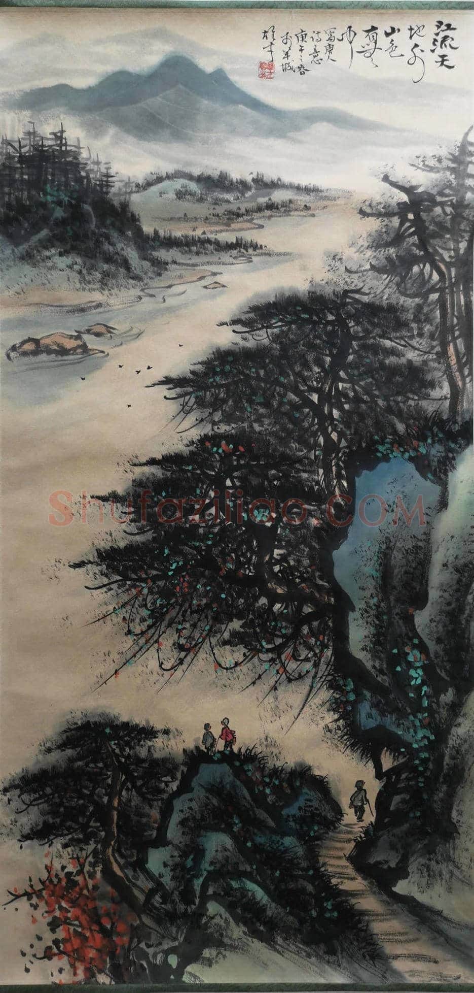 黎雄才《唐人诗意图》,典型的黎家山水! | 国画作品