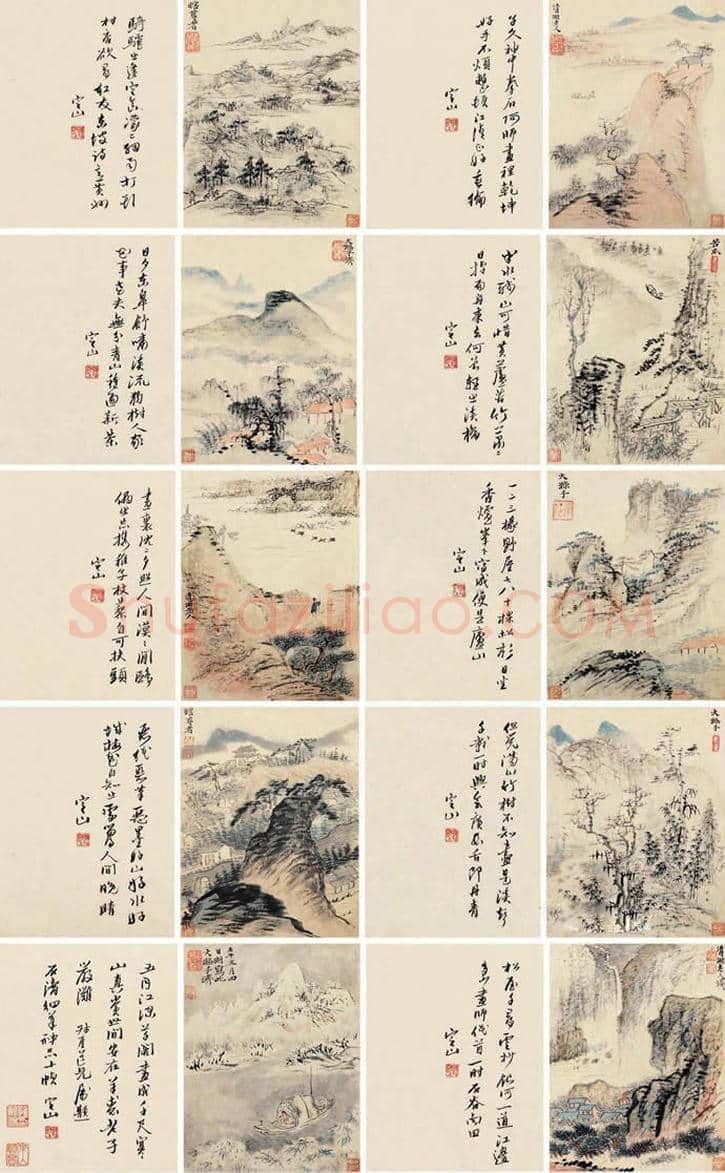 石涛作品成交价格，石涛山水画多少钱一平尺？ | 书画文摘