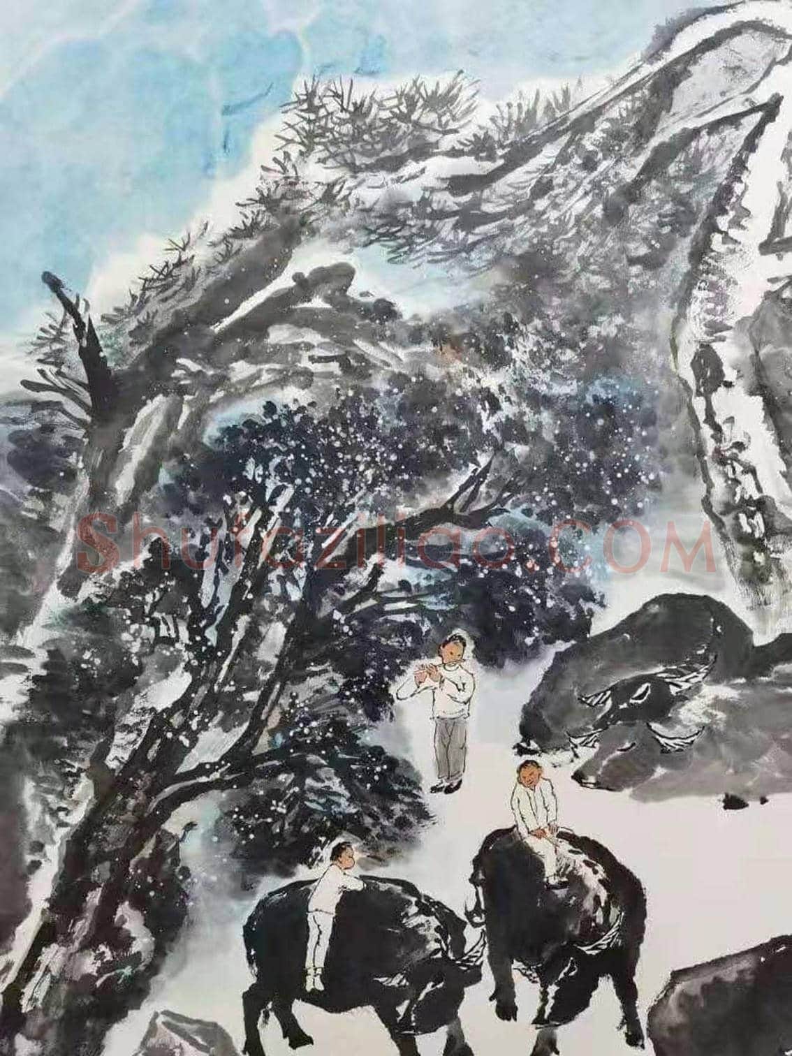 双绝合璧——李可染刘炳森《书画中堂》 | 国画作品