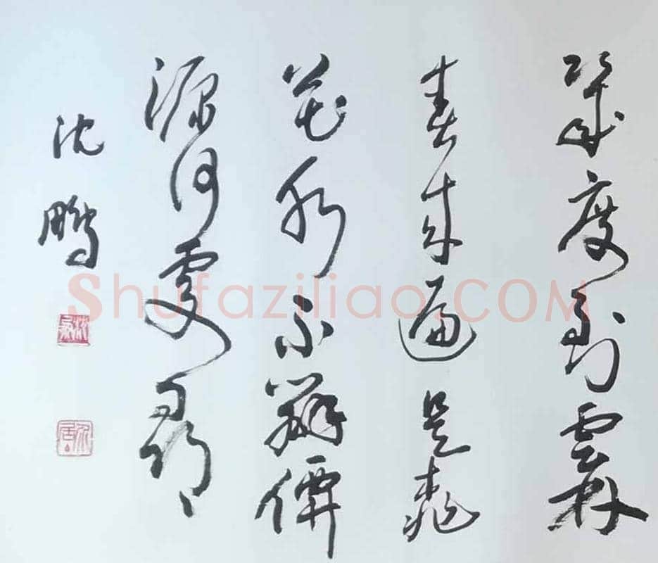 沈鹏草书精品-第四届书协主席 | 名人书法作品