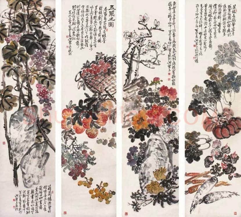 诸乐三国画作品欣赏 | 书画百科