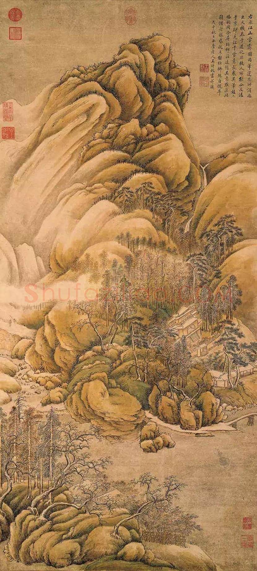 王时敏《仿王维江山雪霁》欣赏 | 书画文摘
