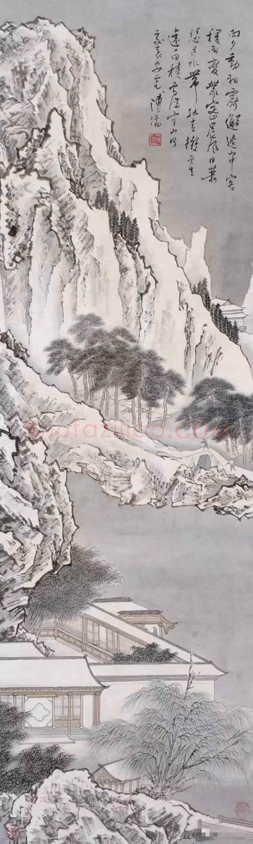 溥儒雪景山水作品欣赏 | 书画讲解