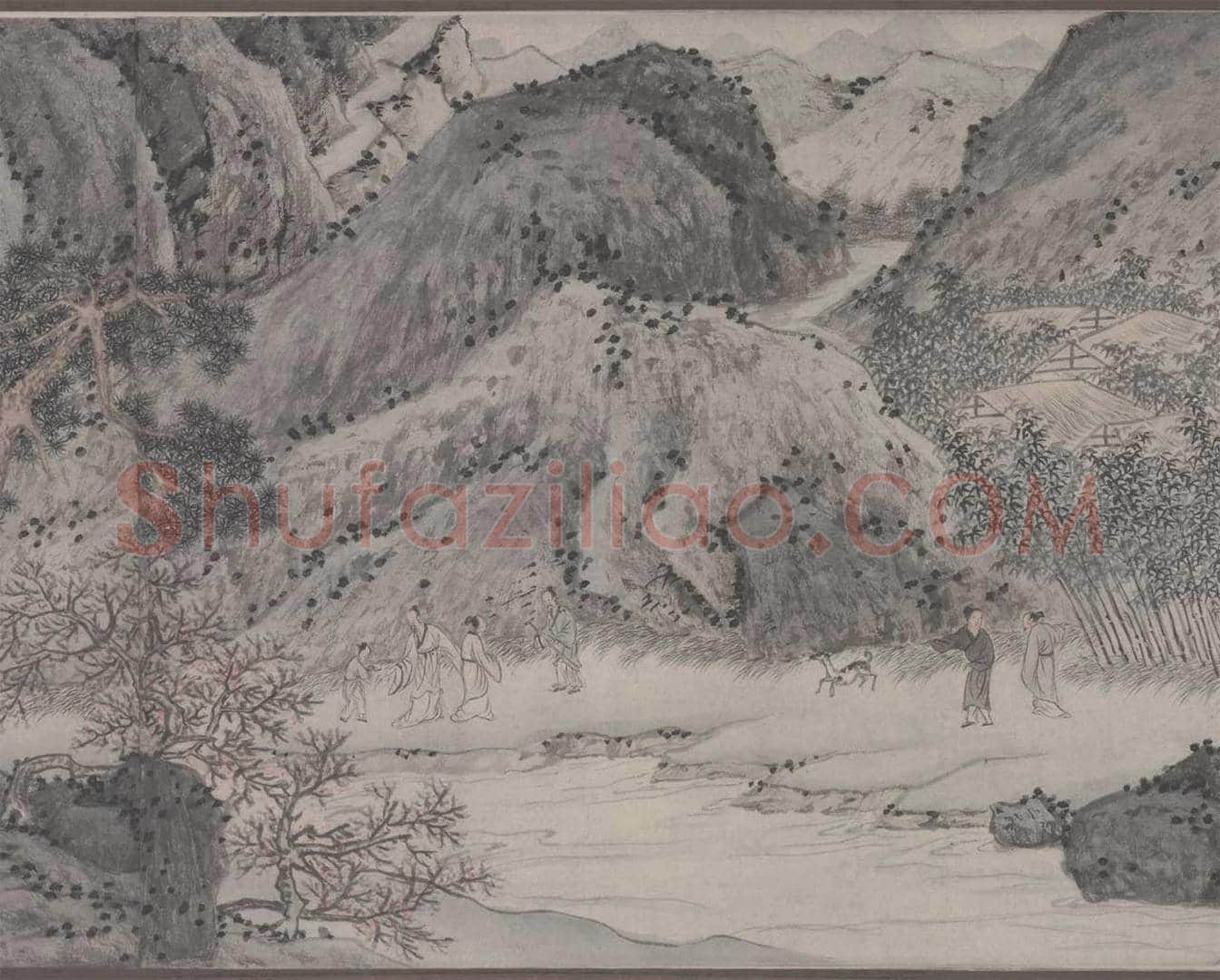 文徵明《桃源问津图》图赏 | 传世国画作品