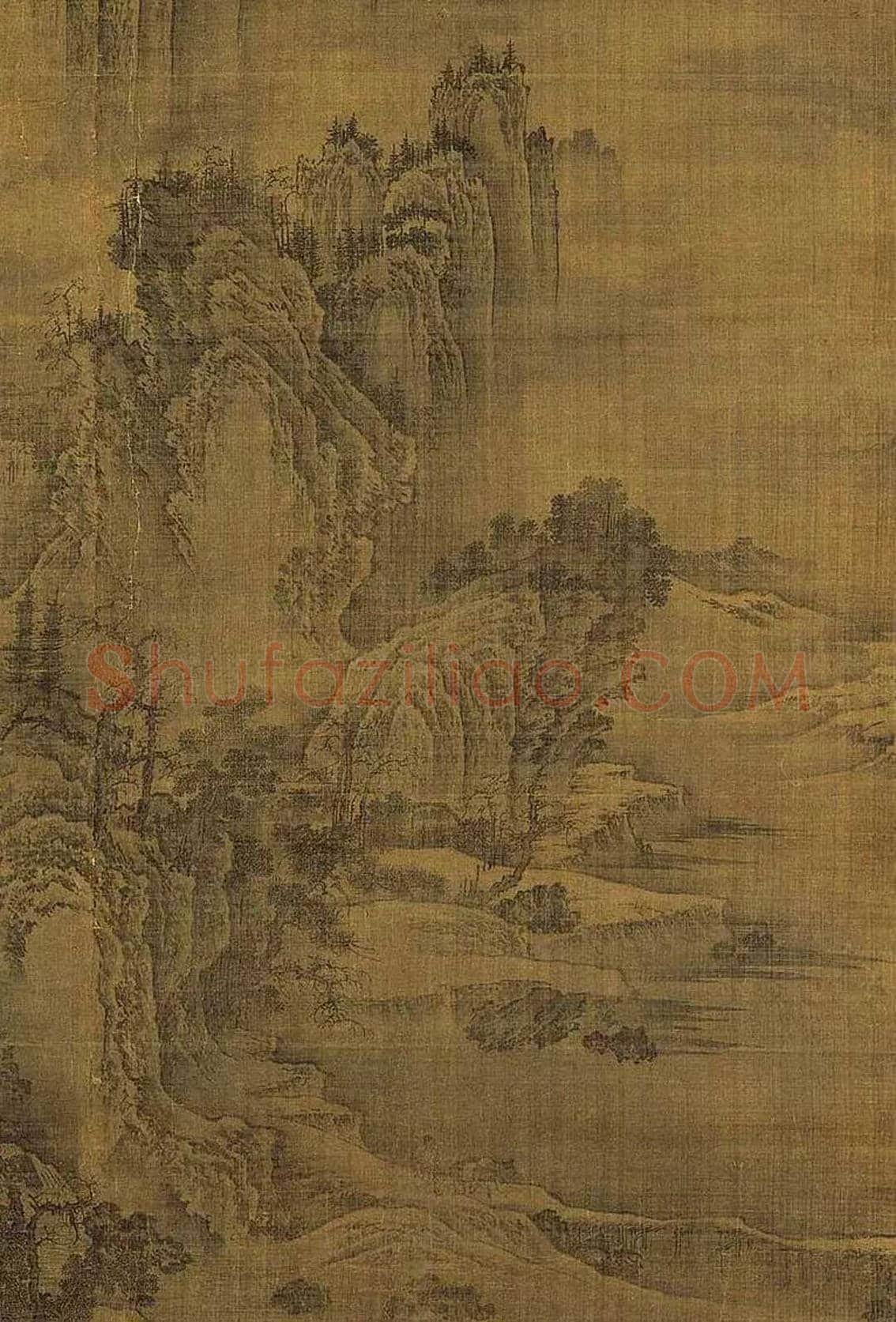 梅莲并蒂之作——仿荆浩《匡庐图》 | 国画图片