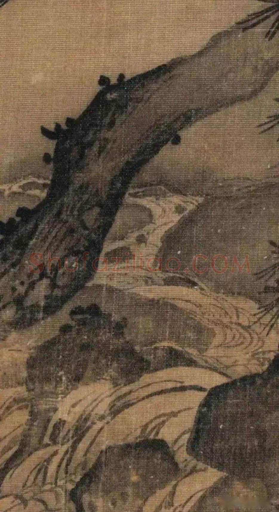 马远拍卖纪录《松岩观瀑图》欣赏 | 书画资料