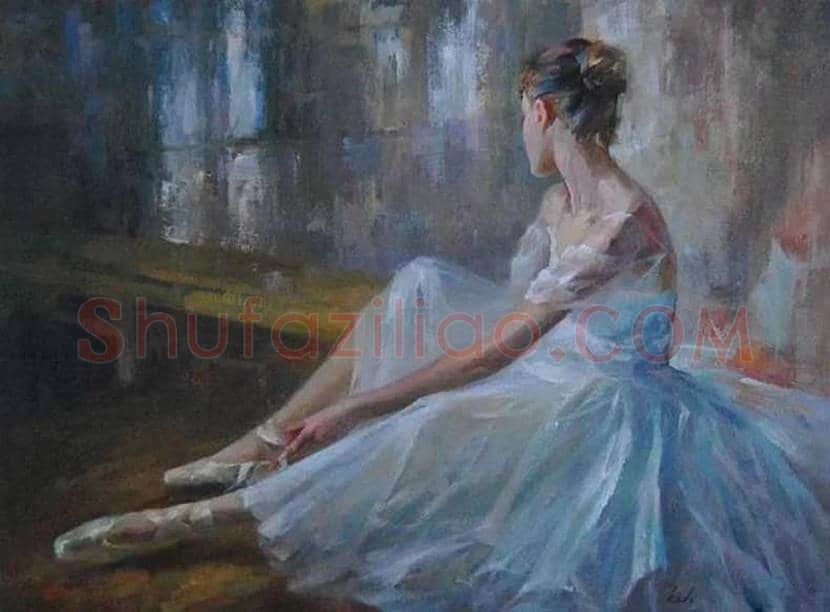 凯文·雷画中的舞女，体现一种静谧的美！ | 书画文摘