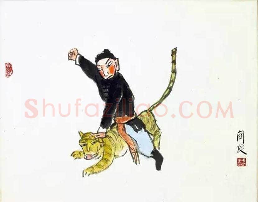 关良戏曲人物画作品欣赏 | 书画讲解