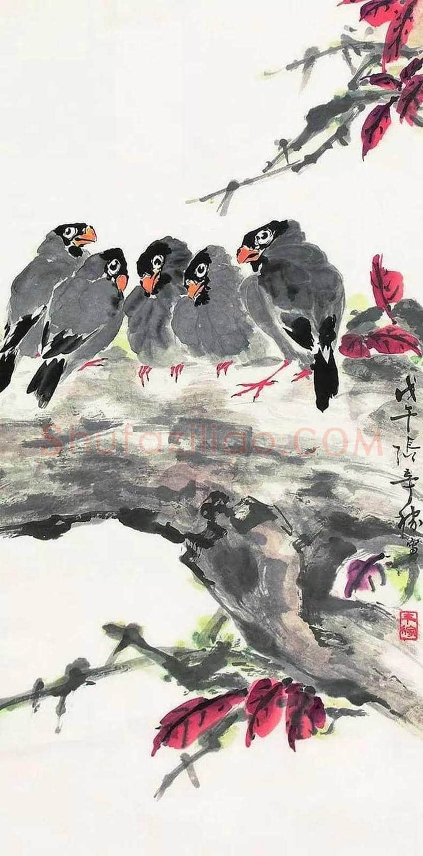 张辛稼花鸟画作品欣赏 | 书画学堂