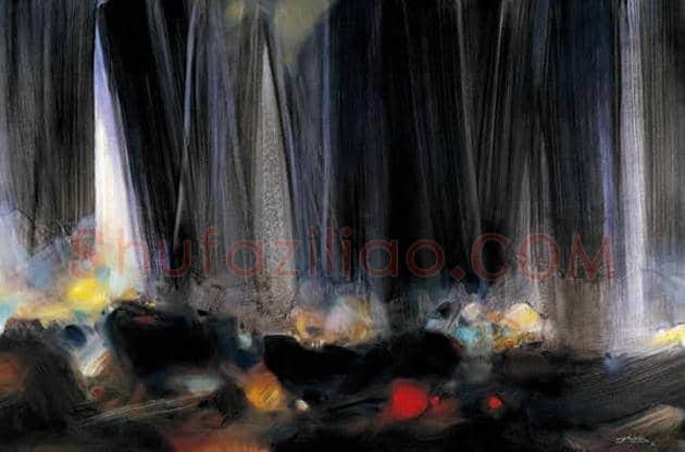 朱德群(1951-2004期间)作品欣赏 | 书画百科