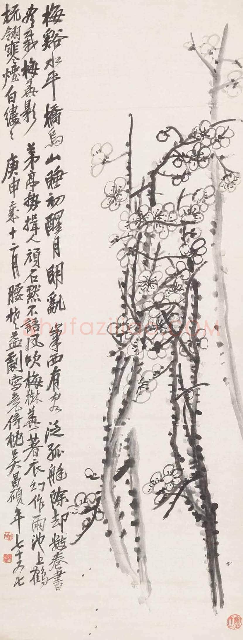 吴昌硕笔下的梅花，读你千遍也不厌！ | 书画文摘