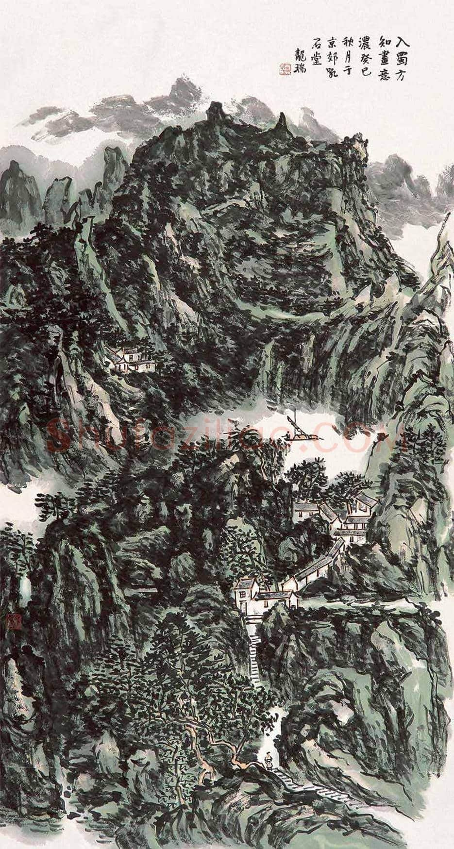 龙瑞山水画拍卖价格,多少钱一平尺? | 书画学堂