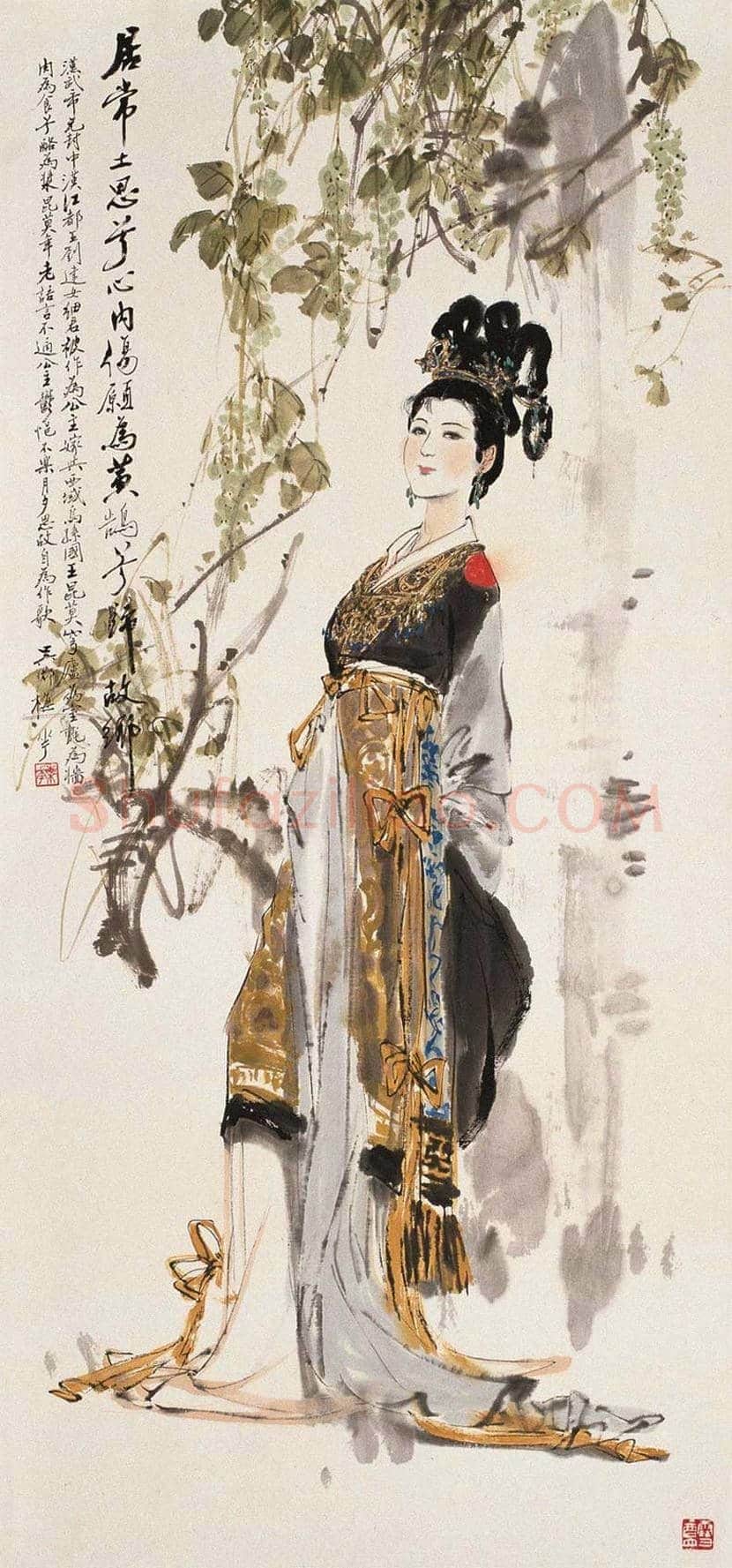 颜梅华人物画欣赏 | 书画百科