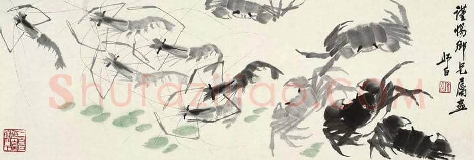 娄师白画虾作品欣赏 | 书画知识