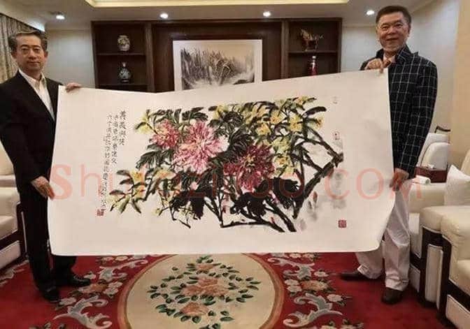 何水法书画作品增色中柬建交60周年庆典 | 书画资料