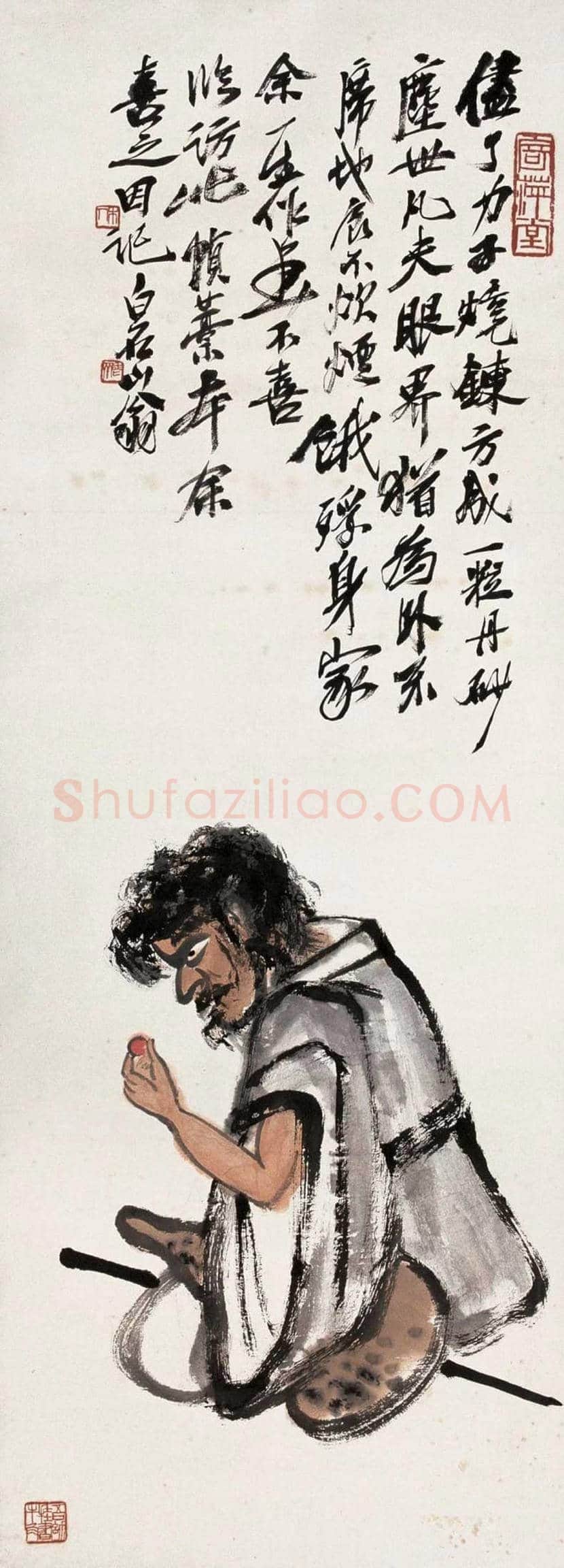 齐白石笔下的铁拐李欣赏 | 书画文摘