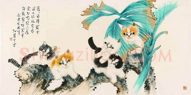 孙菊生:物理学教授业余画猫,且成为一代宗师! | 书画文摘