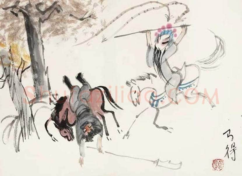 高马得戏曲人物画欣赏 | 书画讲解