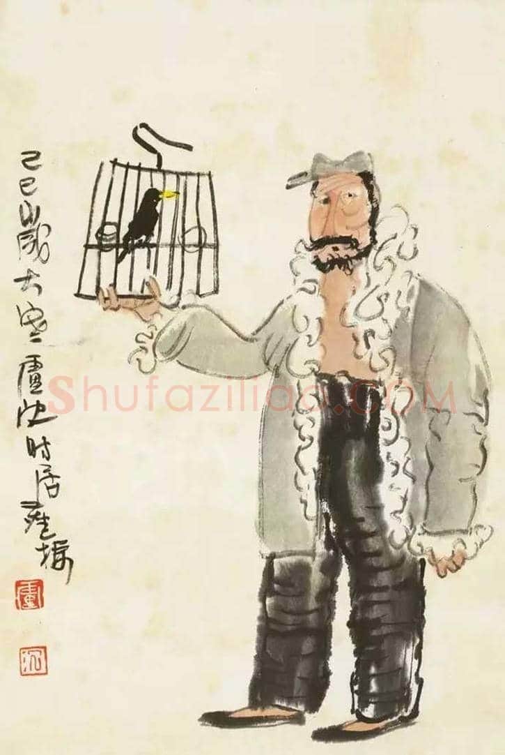 卢沉水墨人物画作品欣赏 | 书画资料