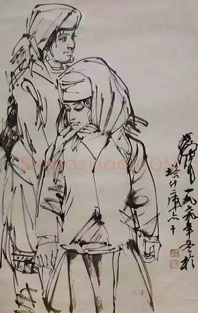 欣赏黄胄速写手稿100张！ | 书画学堂