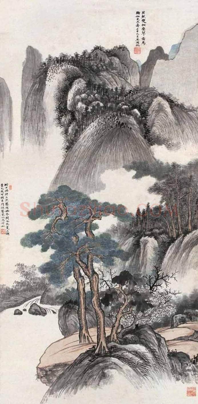 吴湖帆山水画,雅腴灵秀、清韵缜丽 | 书画文摘