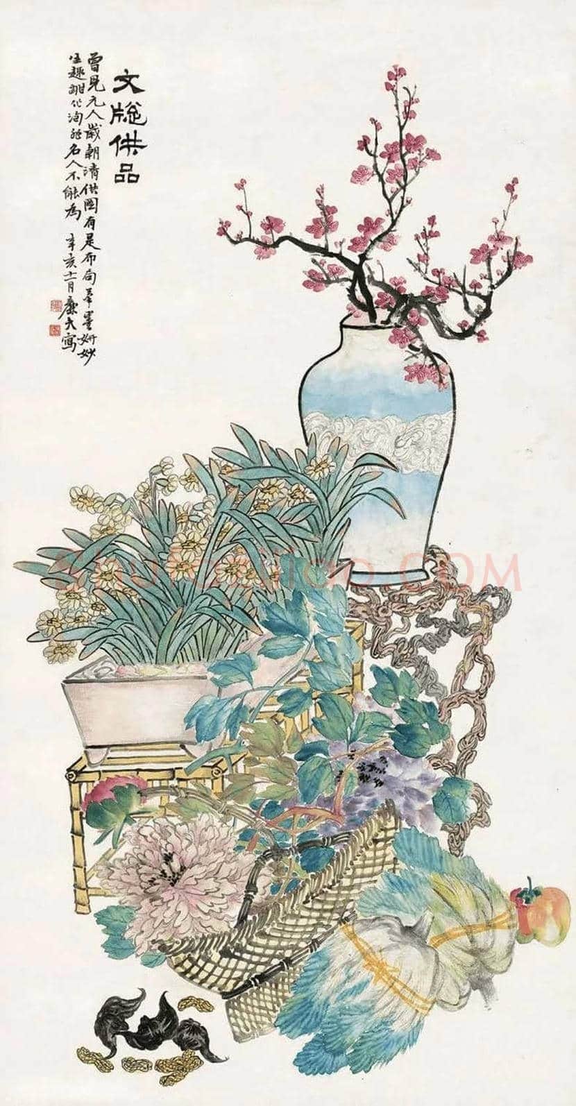 陆恢花鸟画作品欣赏 | 书画讲解
