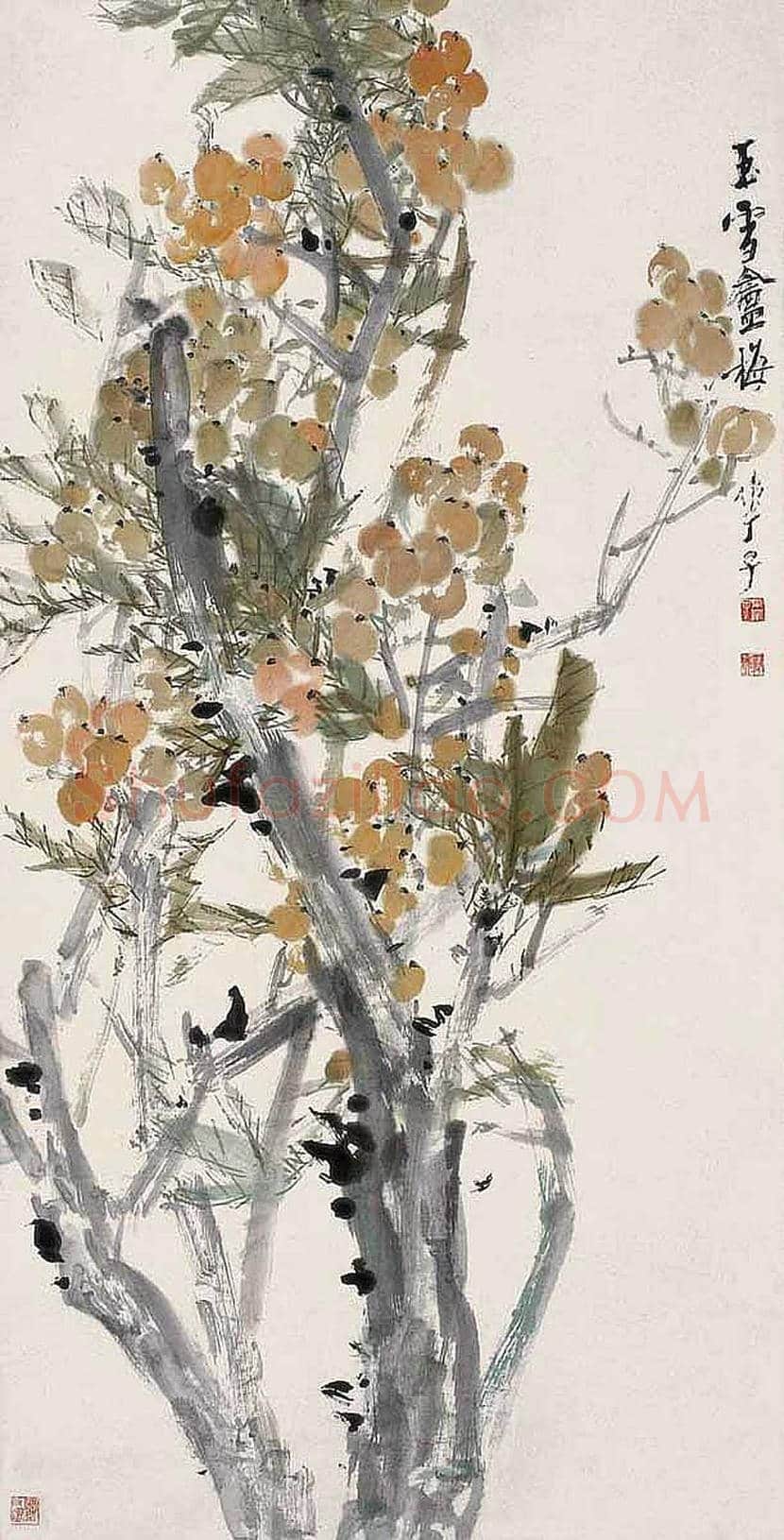 颜梅华花鸟作品欣赏 | 书画知识