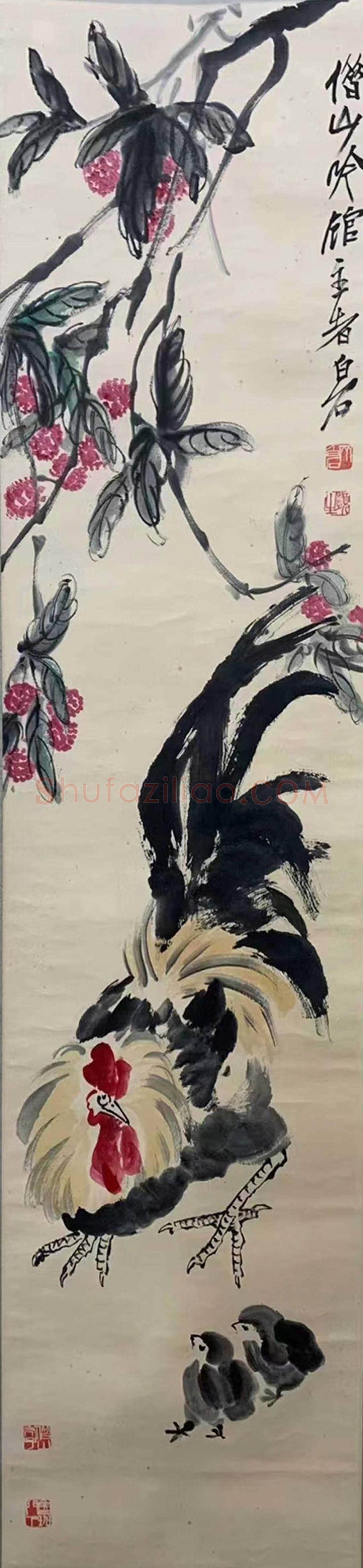 齐白石经典《动物四屏》，雅俗共赏！ | 国画图片