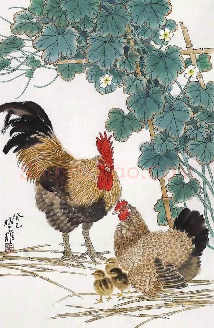 方楚雄工笔动物欣赏,很有乡土气息 | 书画资料