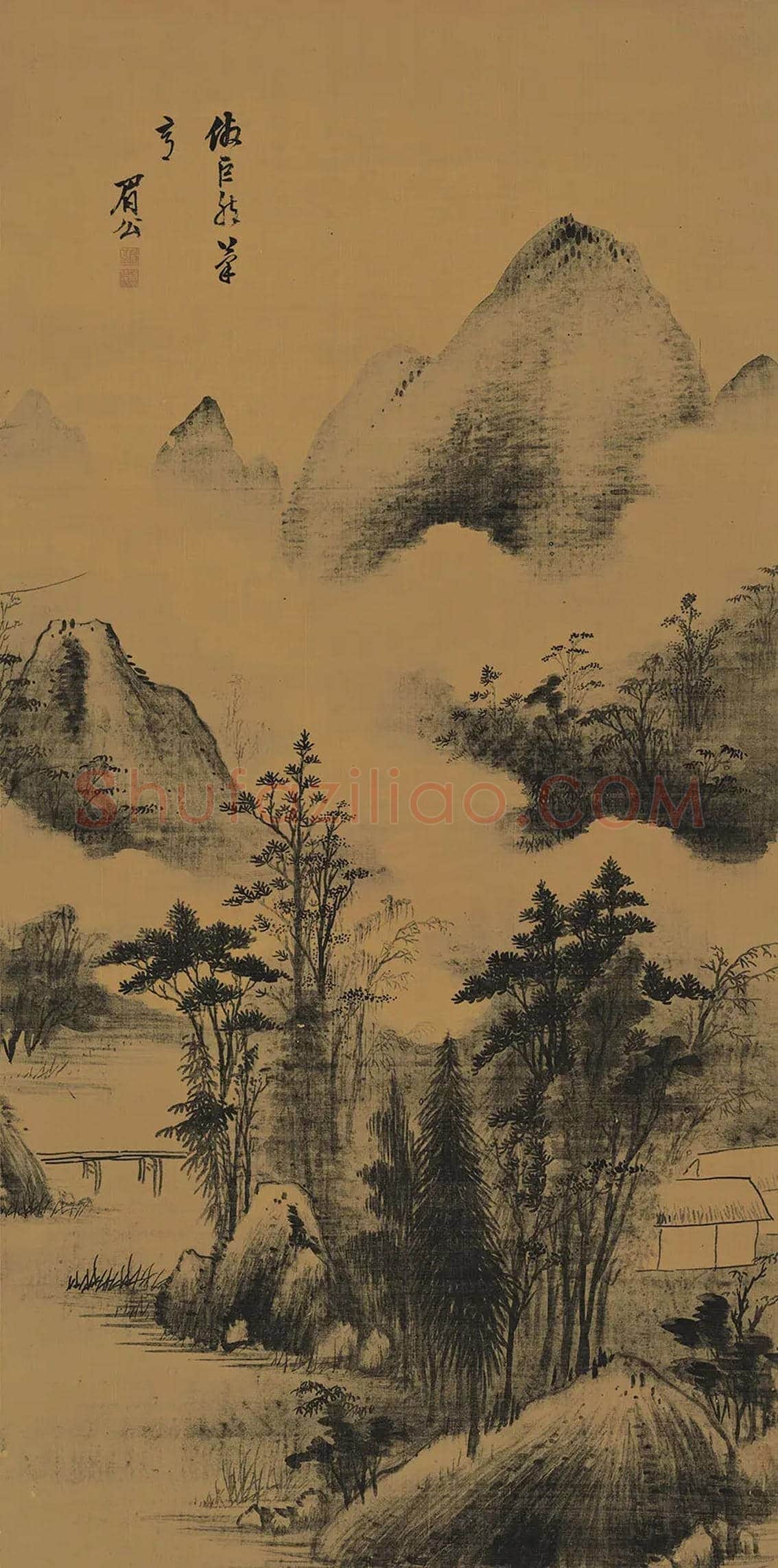 陈继儒《云山幽趣图》欣赏 | 书画知识
