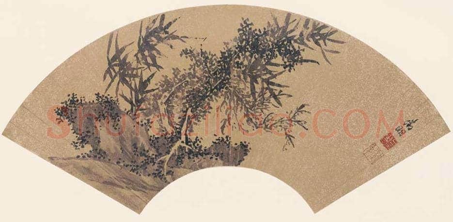文徵明扇面画图赏《文徵明便面畫选集》 | 著名国画图片