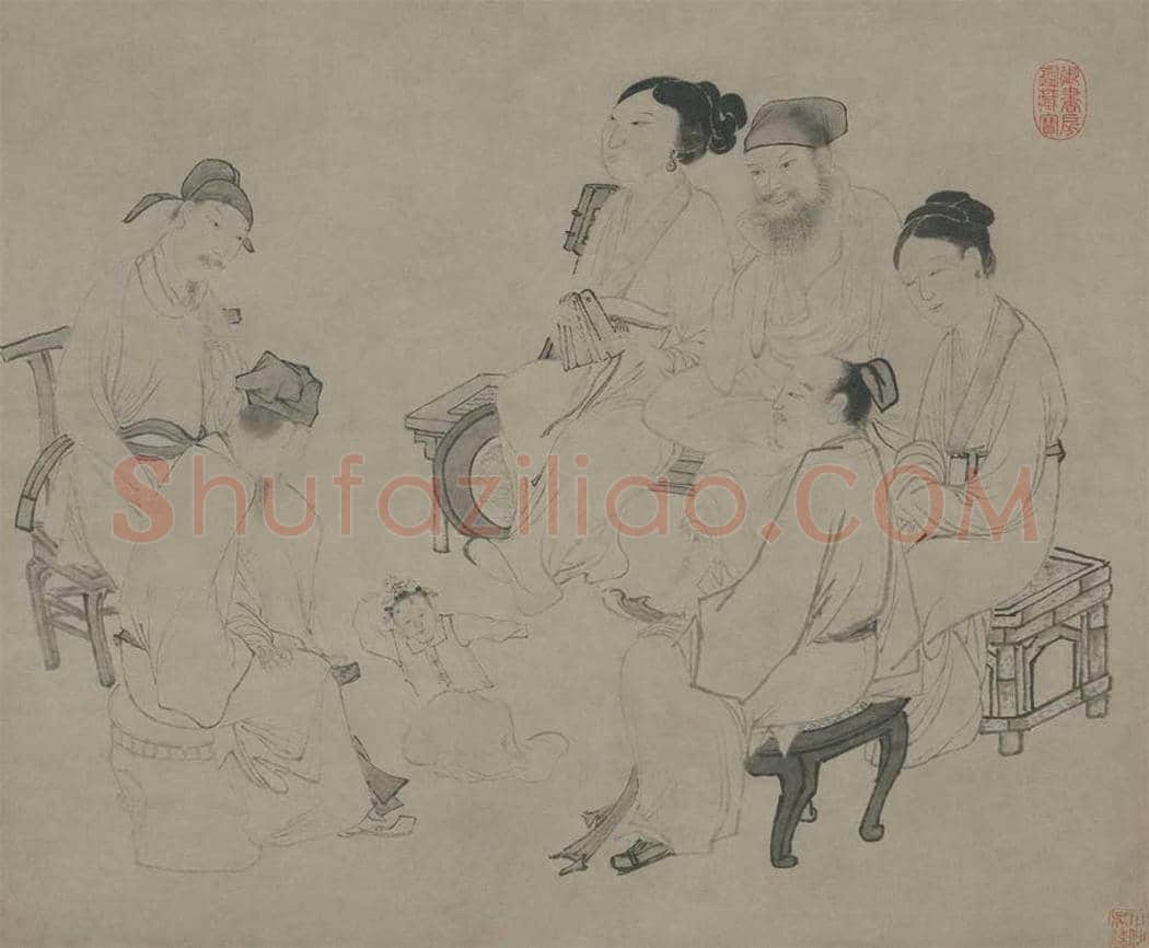吴伟作品《歌舞图》欣赏 | 著名国画鉴赏