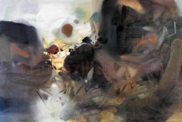 朱德群(1951-2004期间)作品欣赏 | 书画百科