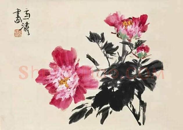 王雪涛国画牡丹欣赏 | 书画学堂