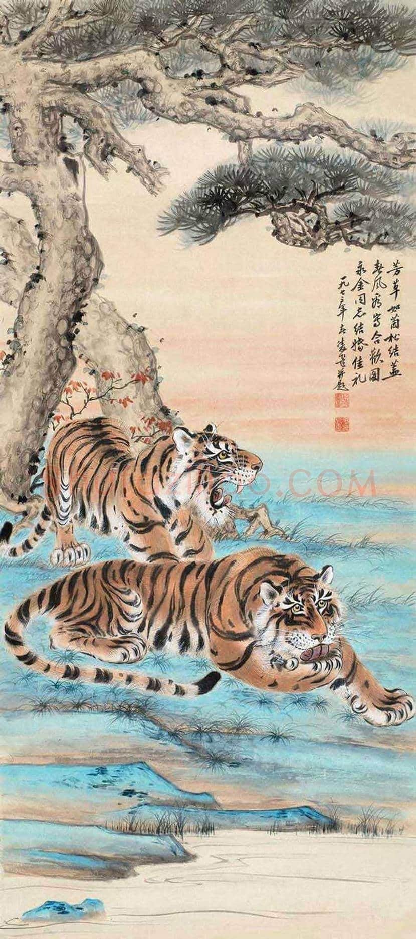 慕凌飞画虎作品欣赏 | 书画科普
