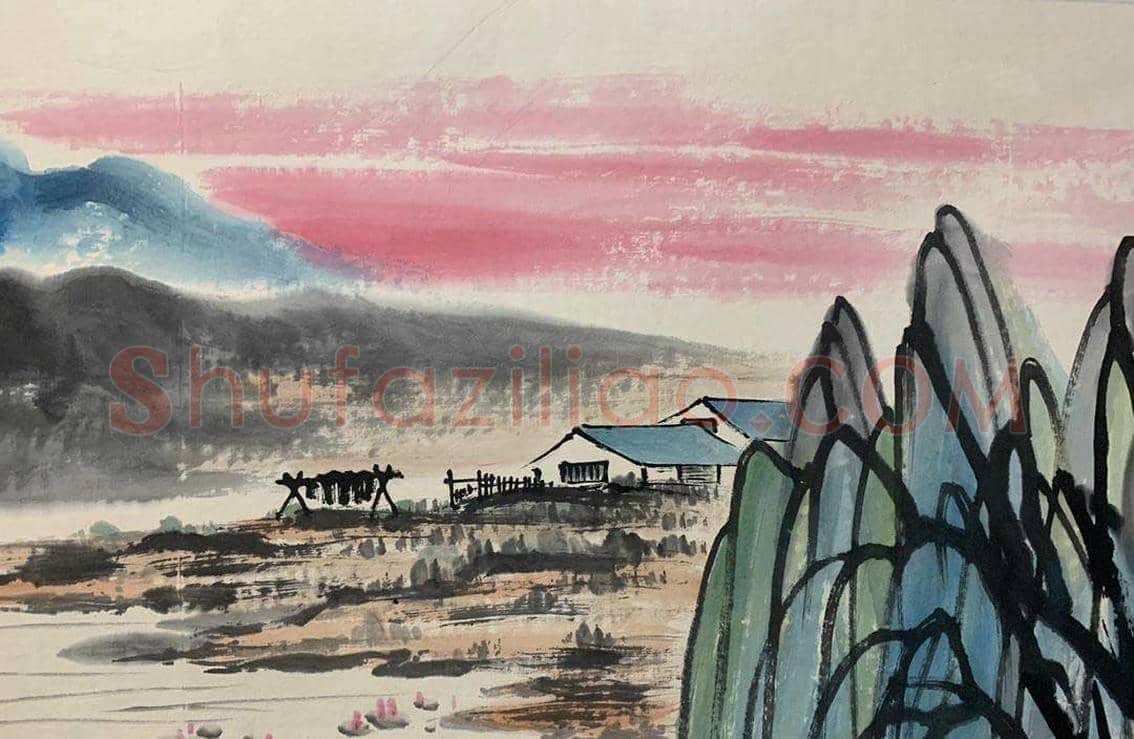 稀世首呈——齐白石山水画《桃花岛》 | 国画鉴赏