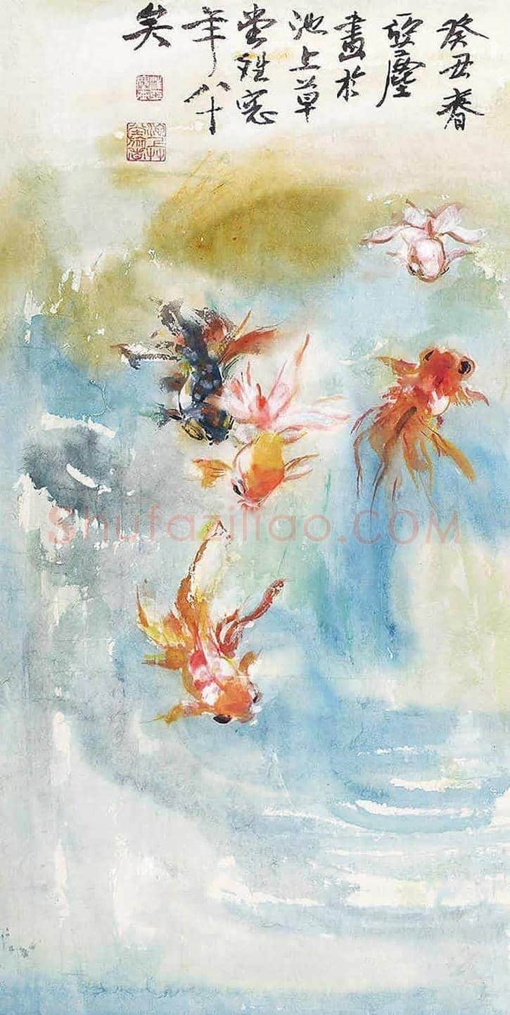 被市场低估的天才画家汪亚尘先生：金鱼作品欣赏 | 书画讲解