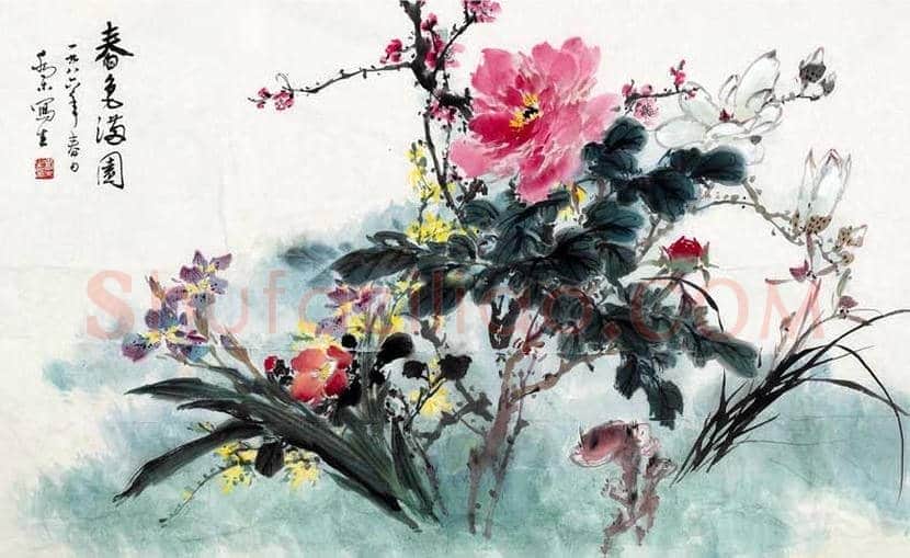 乔木花鸟作品欣赏 | 书画百科