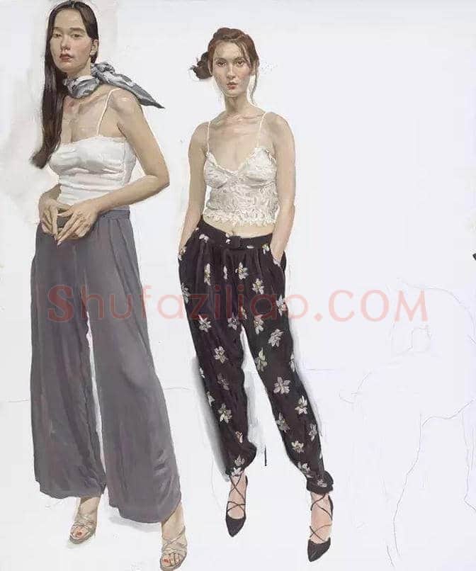 陈丹青作品:有一种优雅而朴素，睿智而率真的气质 | 书画百科