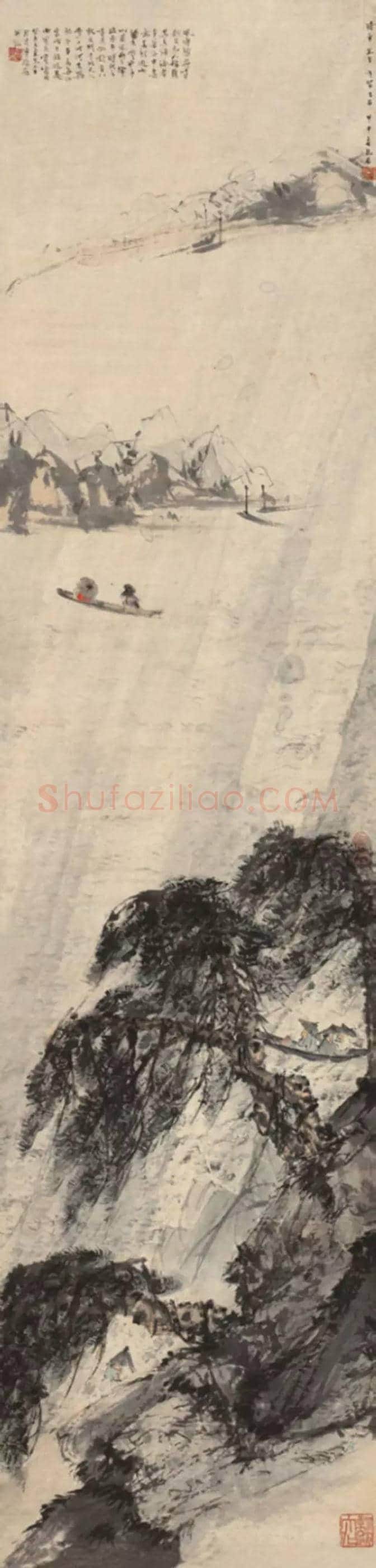 傅抱石绘画所呈现的中国古詩意境【名人字画欣赏】 | 书画学堂