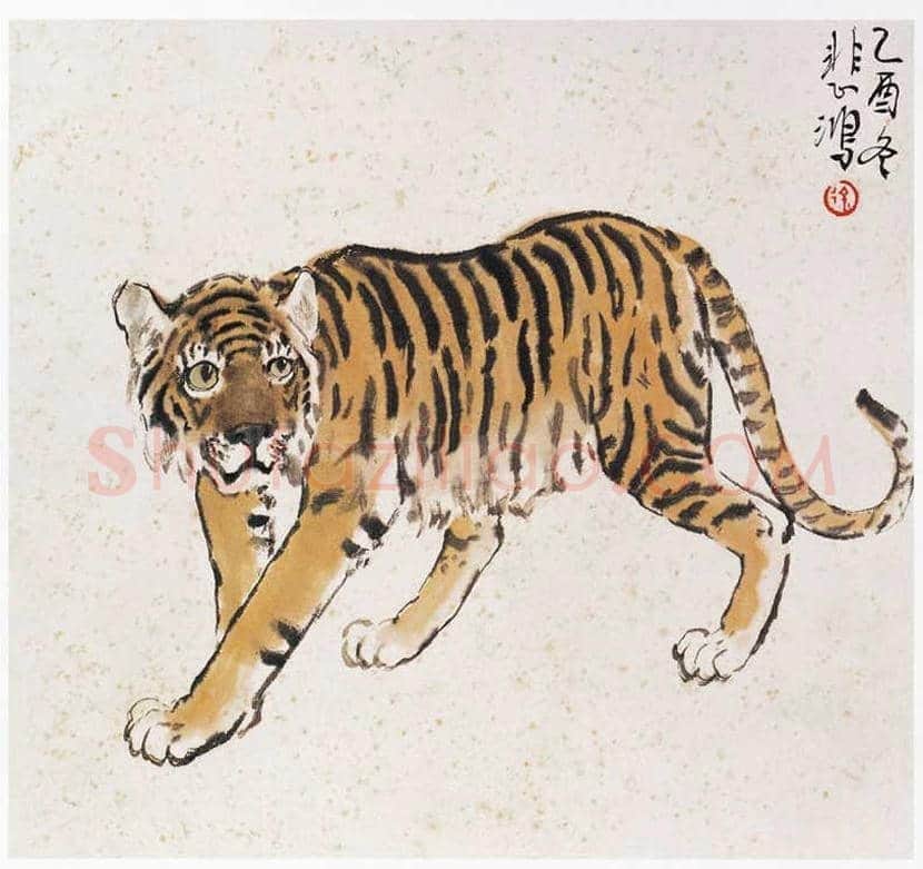 徐悲鸿十二生肖绘画 | 书画知识