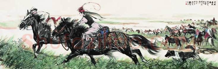黄胄作品欣赏【高清大图】 | 书画知识