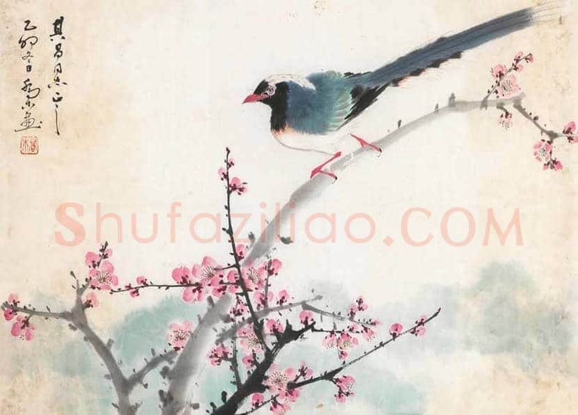 乔木花鸟作品欣赏 | 书画百科