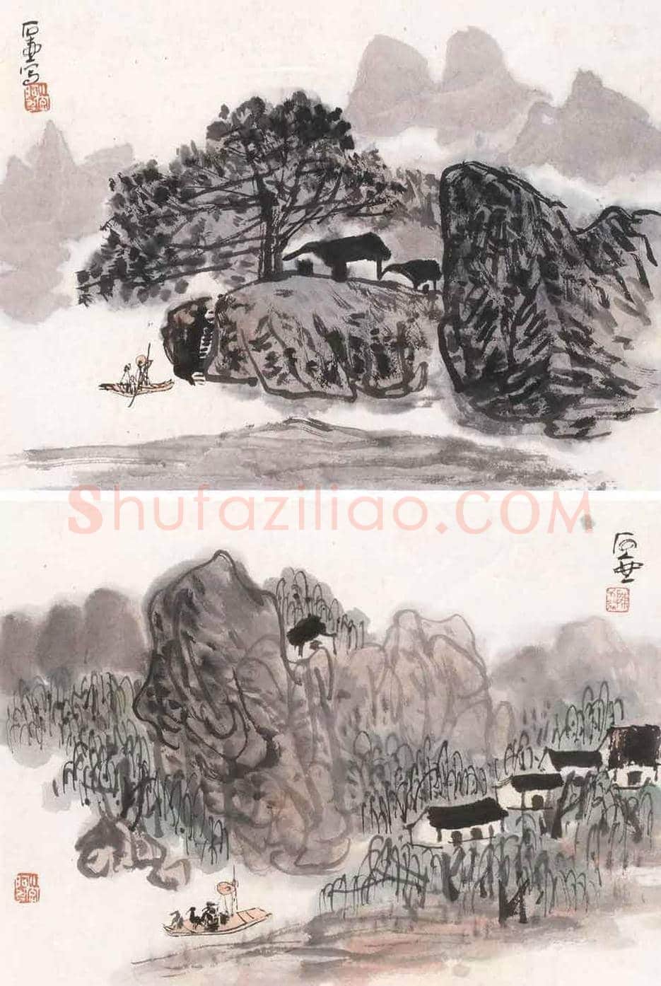 陈子庄山水画作品欣赏 | 书画文摘