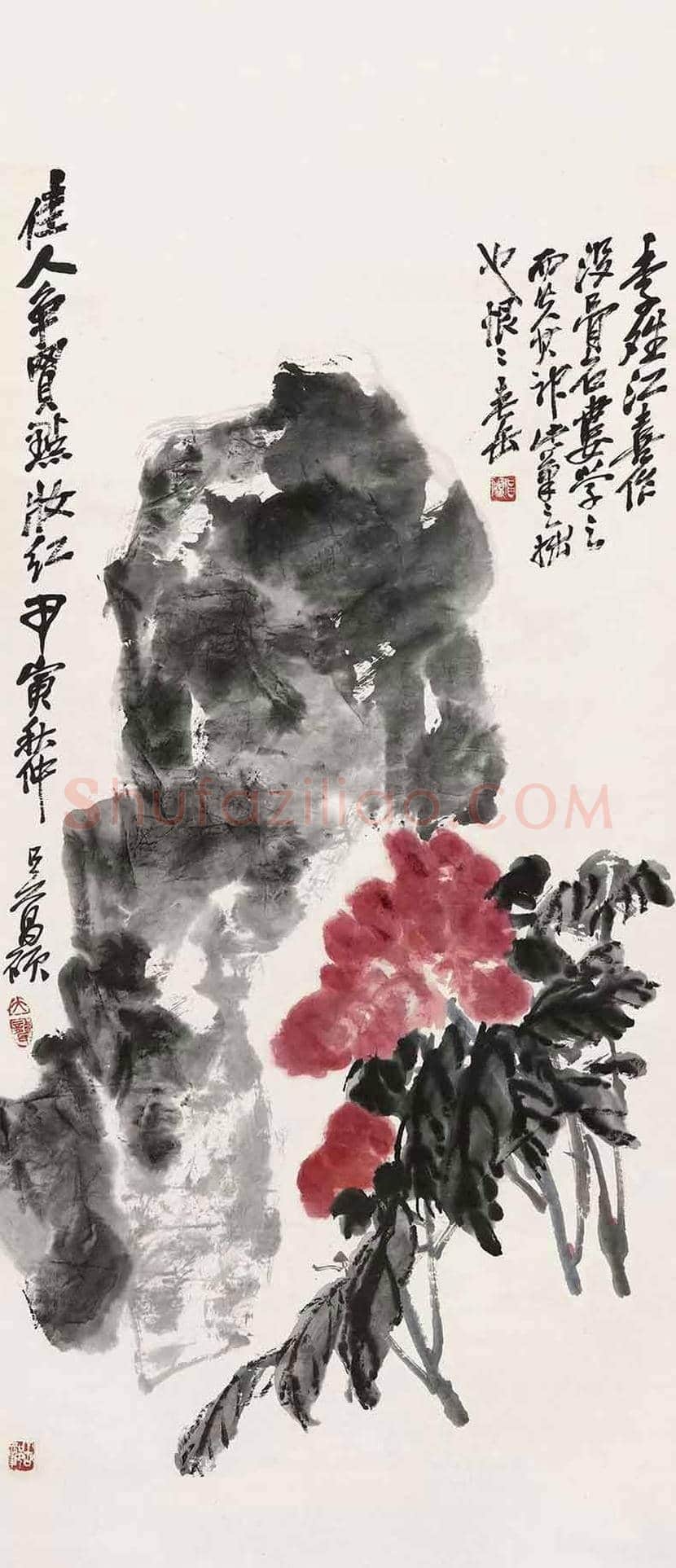 吴昌硕善画牡丹，公推为清末以来第一人 | 书画常识