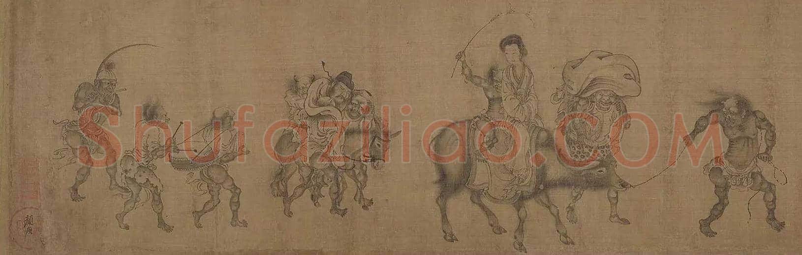颜庚《钟馗嫁妹图》欣赏 | 书画资料