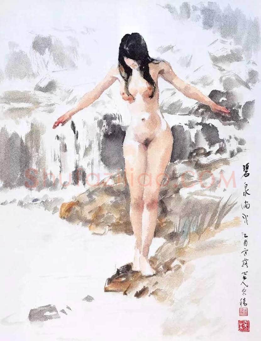 杨之光《女人体写生》,当代没骨人体第一人 | 书画资料